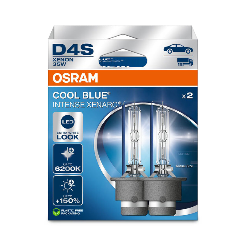 Osram, Xenarc Cool Blue Intense - Hid Xenon bulbs - D4S - 12V/35W - Set of 2 - Max. 6200K