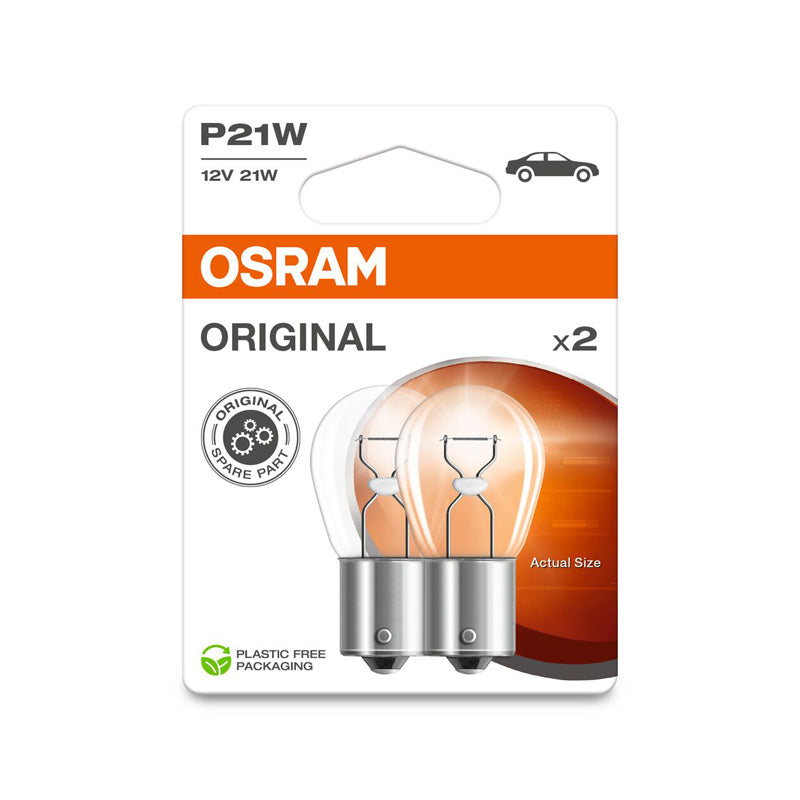 Osram, Original halogen bulbs - BA15S - 12V/21W - Set of 2 pcs.