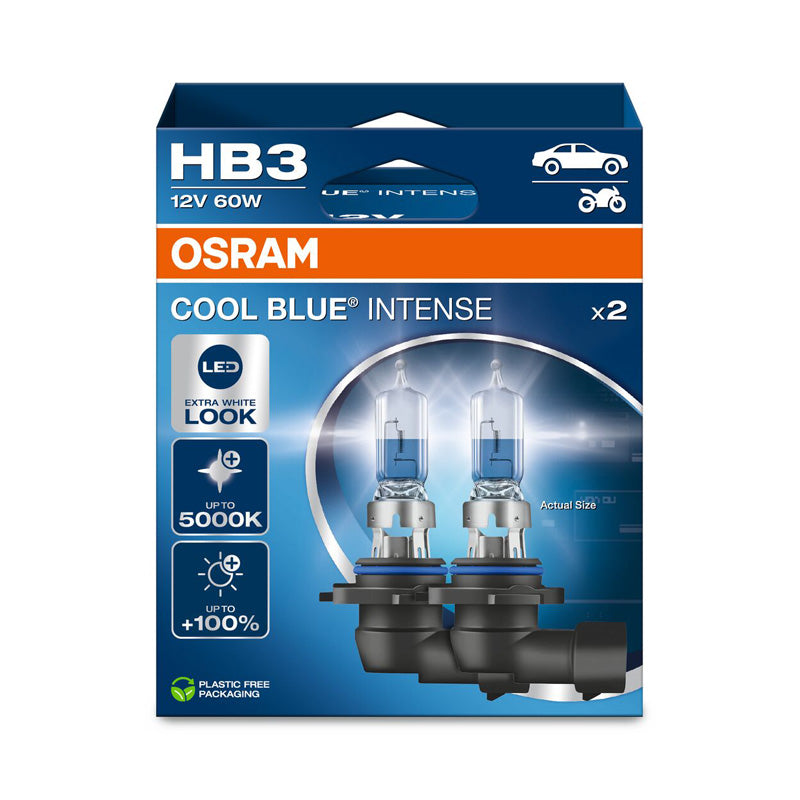 Osram, Cool Blue Intense halogeenlampen - HB3 (9005) - 12V/60W - set van 2 st.