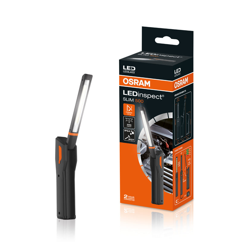 Osram, LED inspection light SLIM 500 - Handheld - Up to 500 lm - Rechargeable