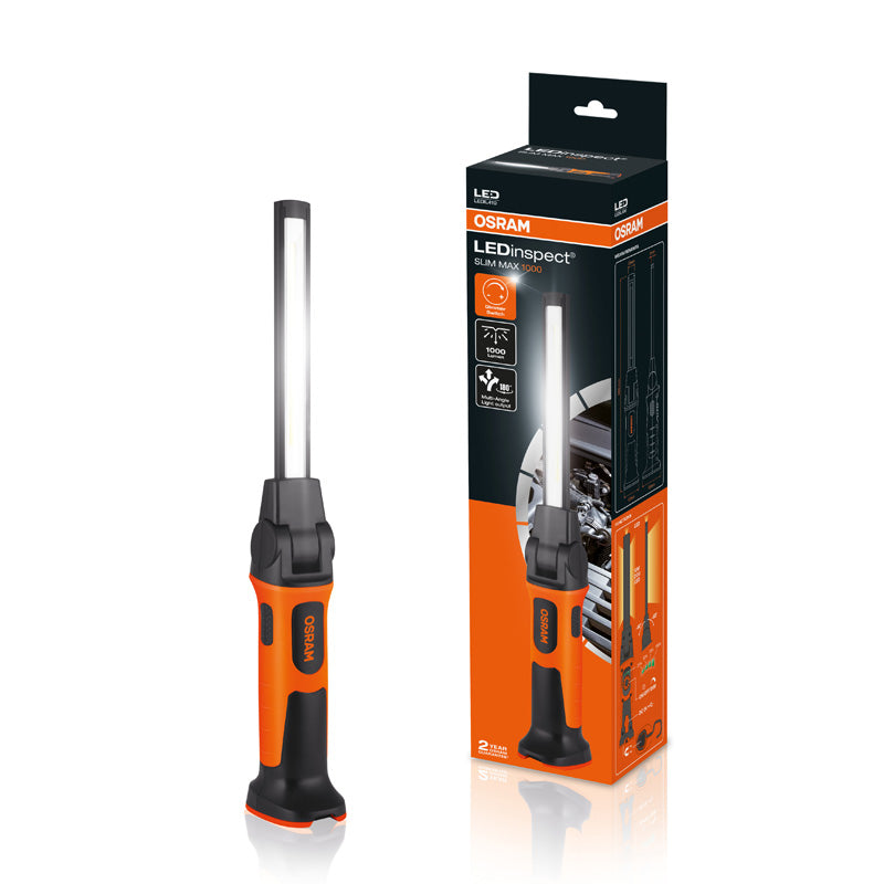 Osram, LED inspection light SLIM MAX 1000 - Rechargeable, Water- and Dustproof