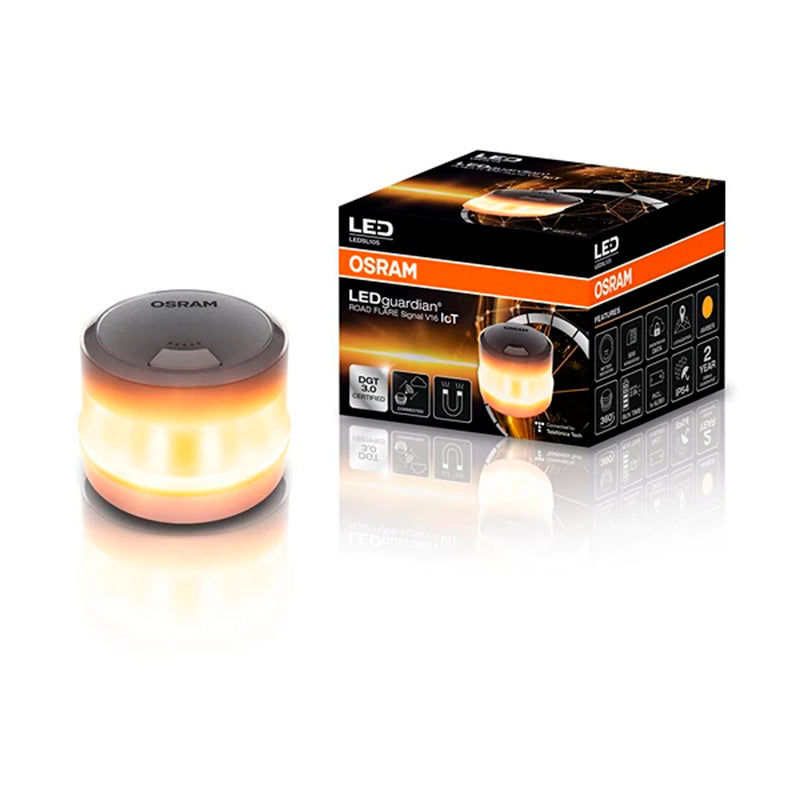 Osram, LEDguardian® Road Flare Signal V16 IoT, Goedgekeurd WAARSCHUWINGSLICHT