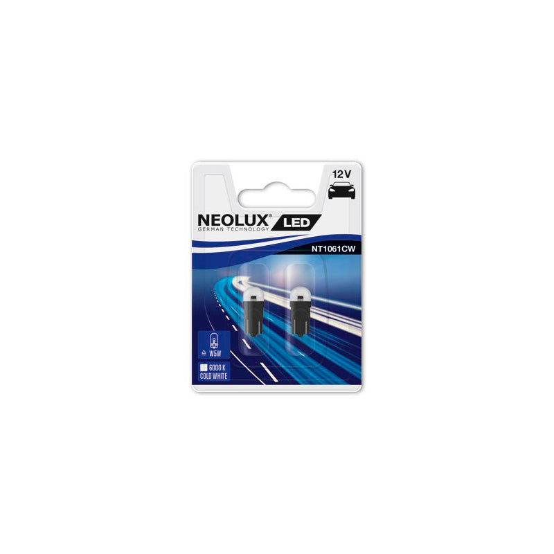 NEOLUX, LED Retrofit 6000K - T10 (W5W) - 12V/0.5W - Set of 2 pcs.