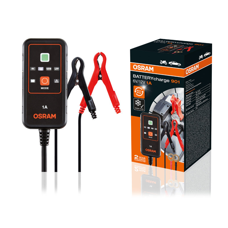 Osram, Smart Battery Charger 901 - 6V/12V with Digital Display