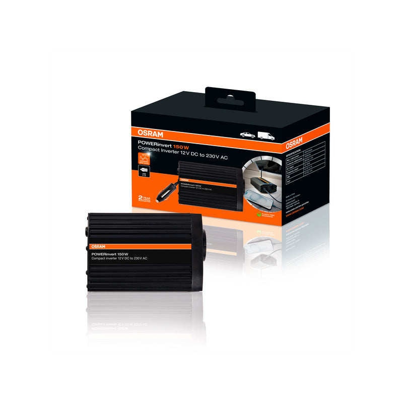 Osram, POWERinvert, modified sine wave inverter, 12V DC, 150W