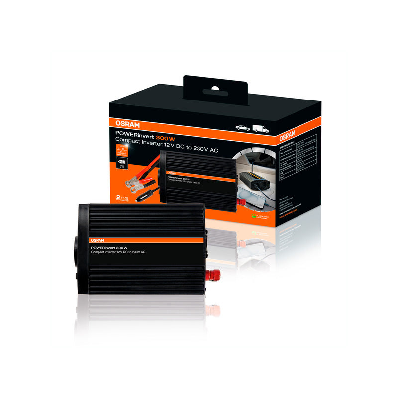 Osram, power inverter, Modified Sine Wave Inverter 12V DC 300W