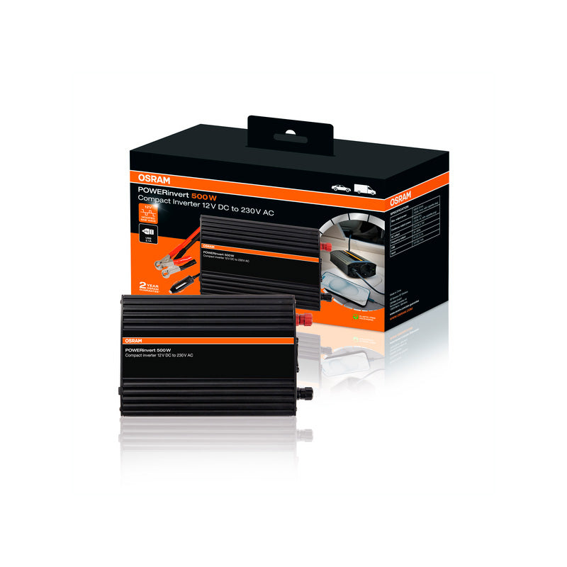 Osram, power inverter, Modified Sine Wave Inverter 12V DC 500W - power inverter