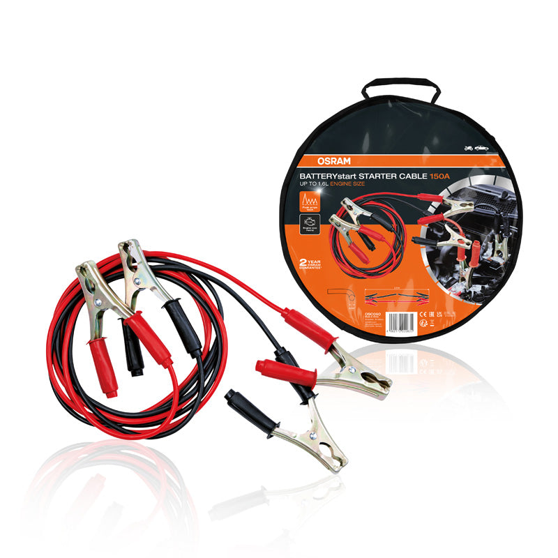 Osram, BATTERYstart 150A - Jump Leads - 2,5m - 6mm²