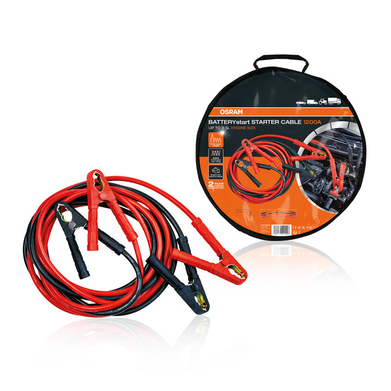 Osram, BATTERYstart 1200A - Jumper cables with storage bag - 5 meters