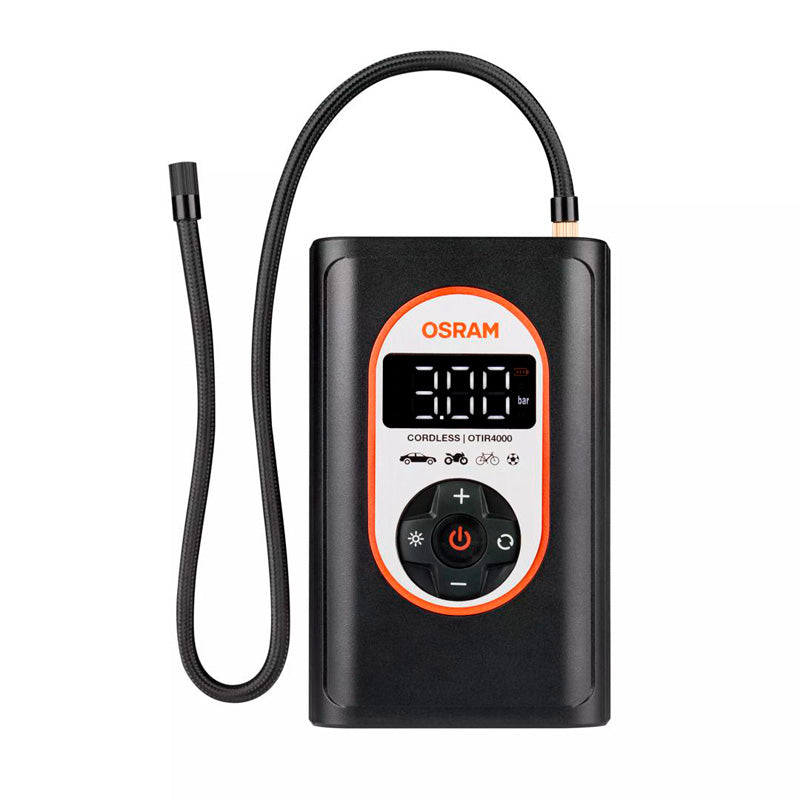 Osram, TYREinflate 4000, wireless and rechargeable tire pump
