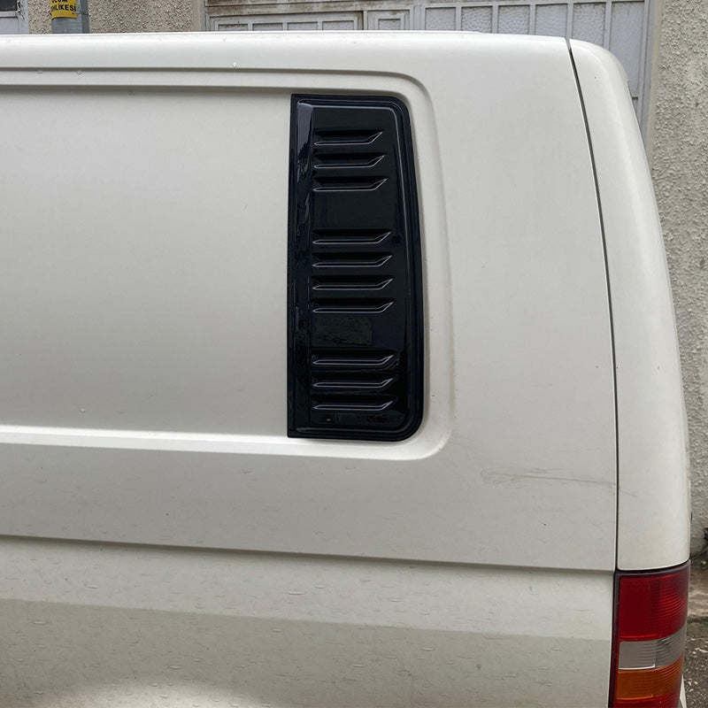 OneWay, Air Vents, gloss black, fits Volkswagen Transporter T5.1/T6/T6.1 (2010-2022) Long wheelbase