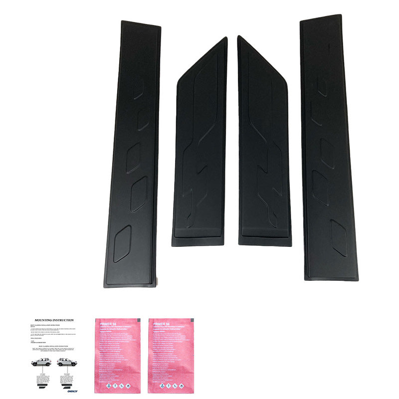OneWay, Side body cladding, Matte Black, Fits Dacia Sandero Stepway II (B52) 2012-2020, 4 pieces