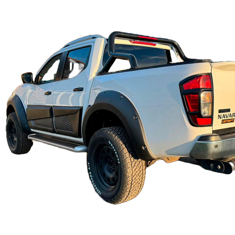 OneWay, Side sill protection, Matt black, Fits Nissan Navara NP300 (D23) 2014-2021, 4-piece