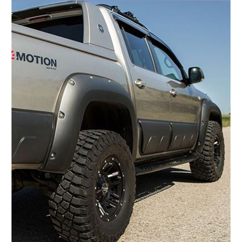 OneWay, Side sill protectors, Matt black, Fits Volkswagen Amarok MK1 (2010-2022), 6-piece set