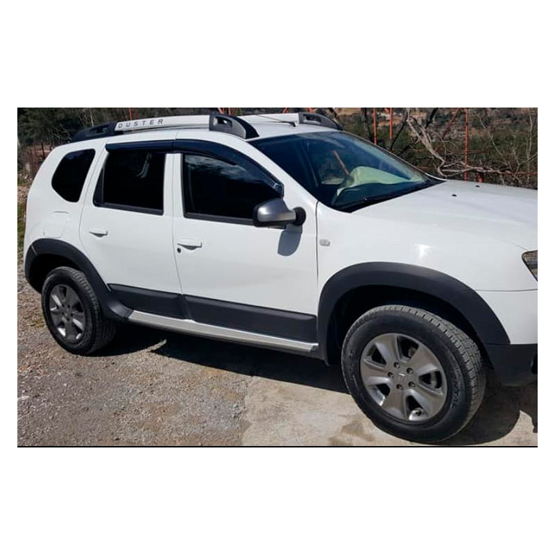 OneWay, Pare-chocs latéraux, Noir mat, Compatible avec Dacia Duster I 2010-2017, 4 pièces