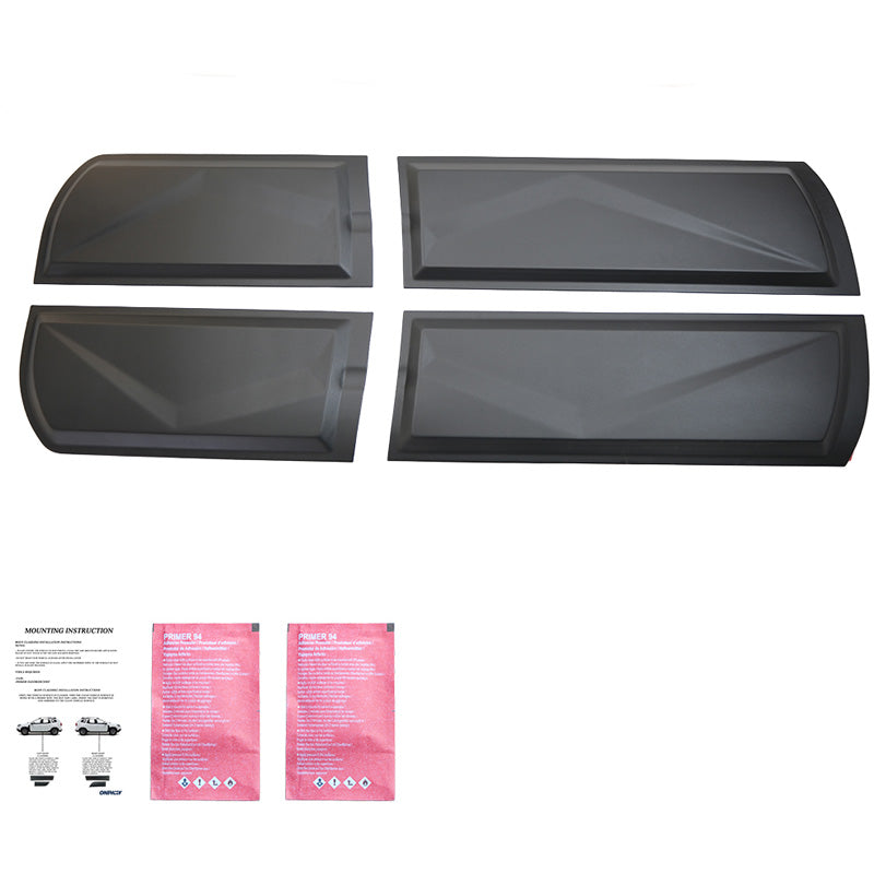 OneWay, body protection, matte black, fits Nissan Navara D40 (2005-2010)