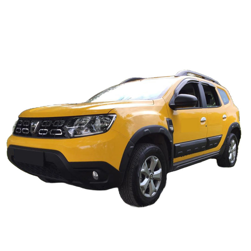 OneWay, complete bodykit, mat zwart, past op Dacia Duster II 2018-2024, 12-delige set