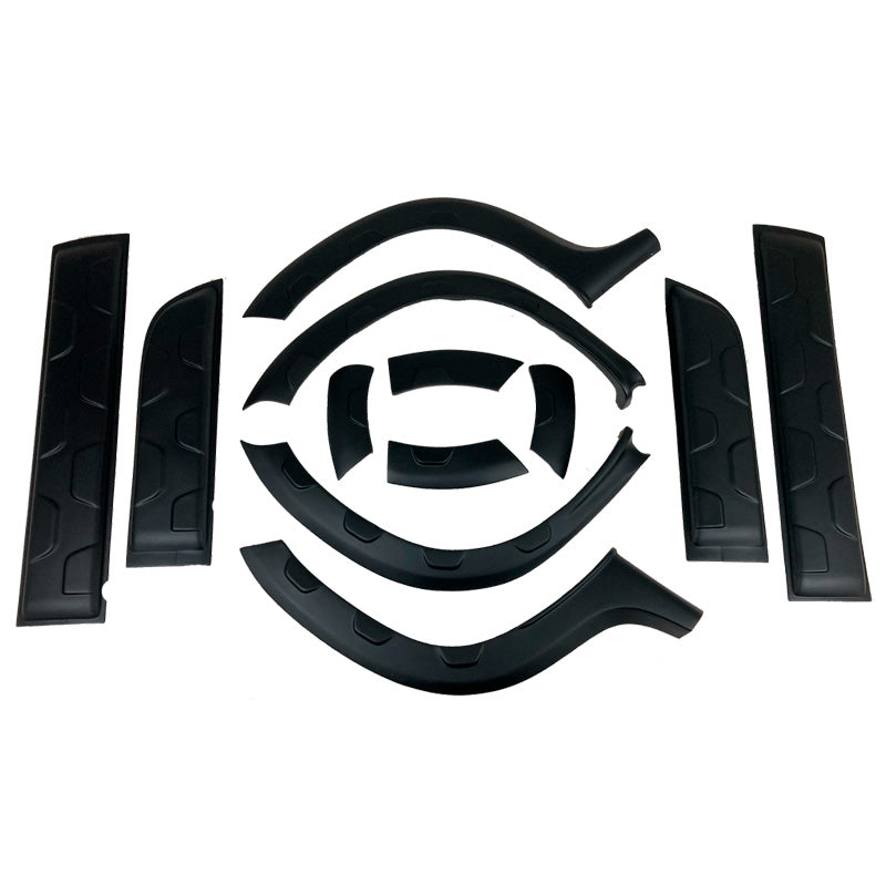 OneWay, Complete carrosseriekit, Mat zwart, Geschikt voor Dacia Duster I (2010-2017), 12 delen