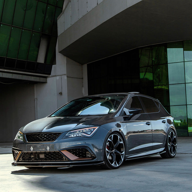 OneWay, Complete body kit, Gloss black, fits Seat Leon (5F) HB 5-door FR Facelift (2017-2020)
