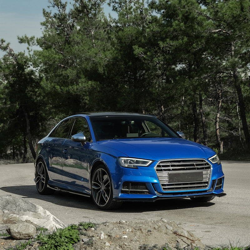 OneWay, Complete body kit, Gloss black, fits Audi S3 8V Sedan (2016-2020)