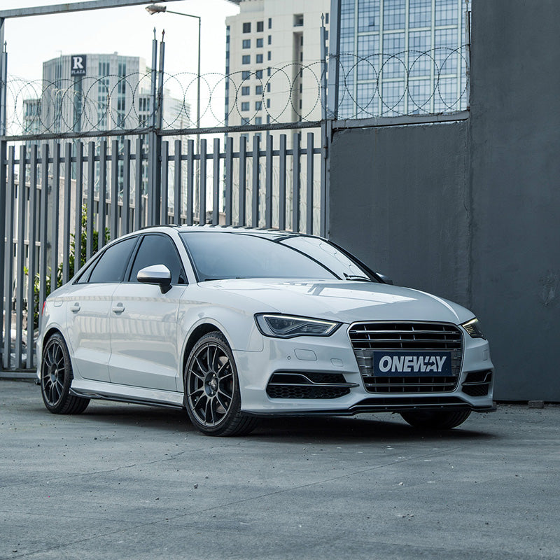 OneWay, Complete body kit, Gloss black, fits Audi S3 8V Sedan (2013-2016)