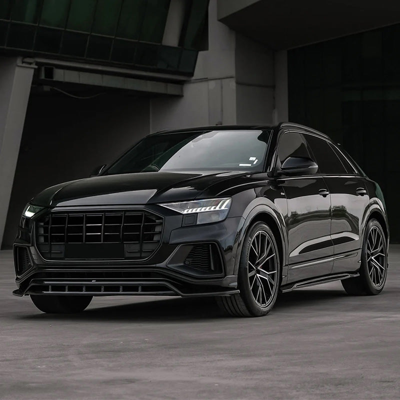 OneWay, kit carrosserie complet, noir brillant, compatible avec Audi Q8 S-Line & SQ8 MK1 (2018-2023)