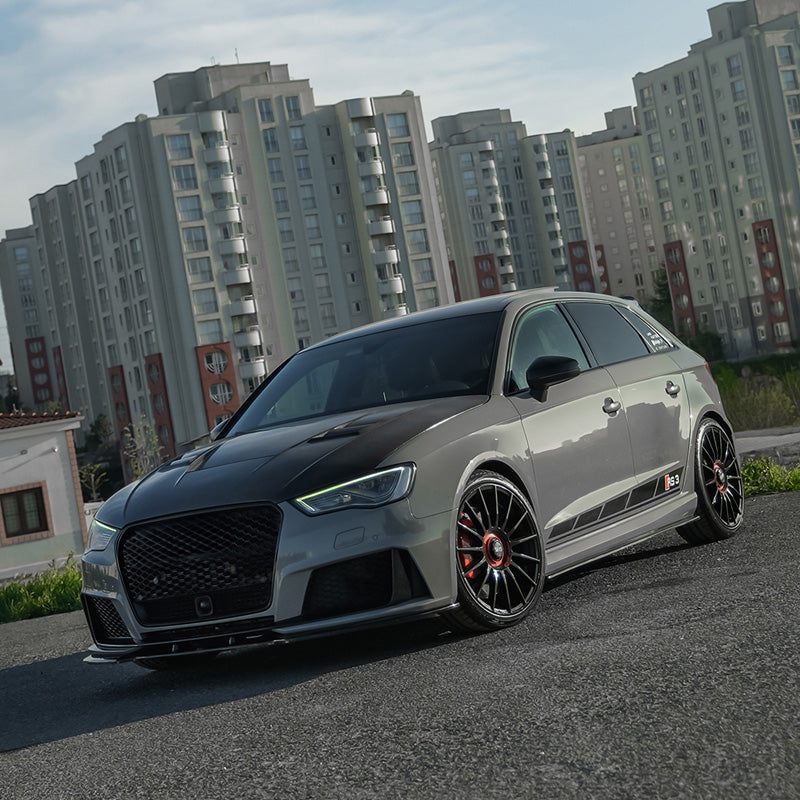 OneWay, Complete Body Kit, Gloss black, fits Audi RS3 8V Sportback (2015-2016)