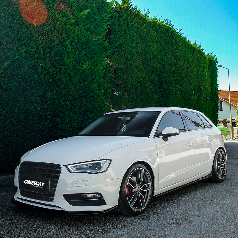 OneWay, complete bodykit, glanzend zwart, past op Audi A3 (8V) Sportback (2012-2016) excl. S-Line/S3/RS3