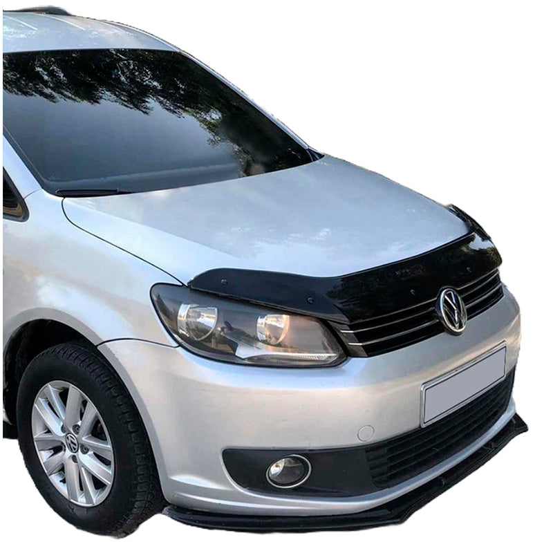 OneWay, Motorkapbeschermer, Glanzend zwart, Geschikt voor Volkswagen Caddy MK3 Facelift 2010-2015