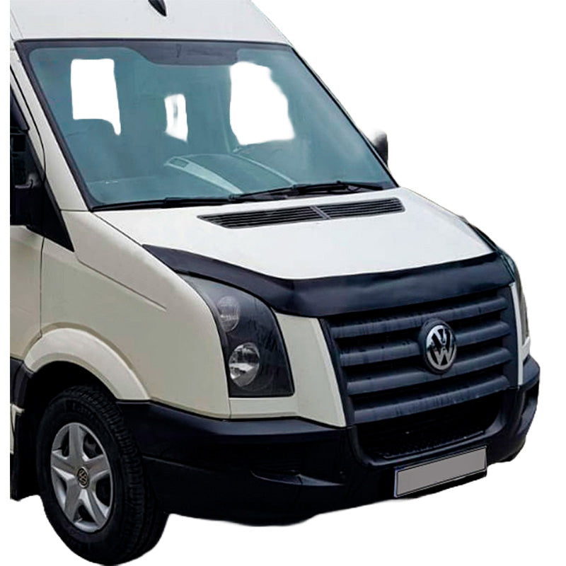 OneWay, Protection de capot, noir brillant, convient à Volkswagen Crafter MK1 & MK1 Facelift (2006-2016)