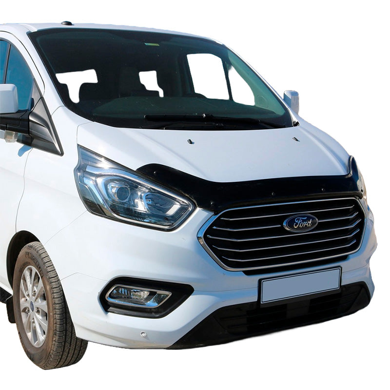OneWay, Protecteur de capot, noir brillant, convient à Ford Transit Custom MK1 Facelift 2018-2023