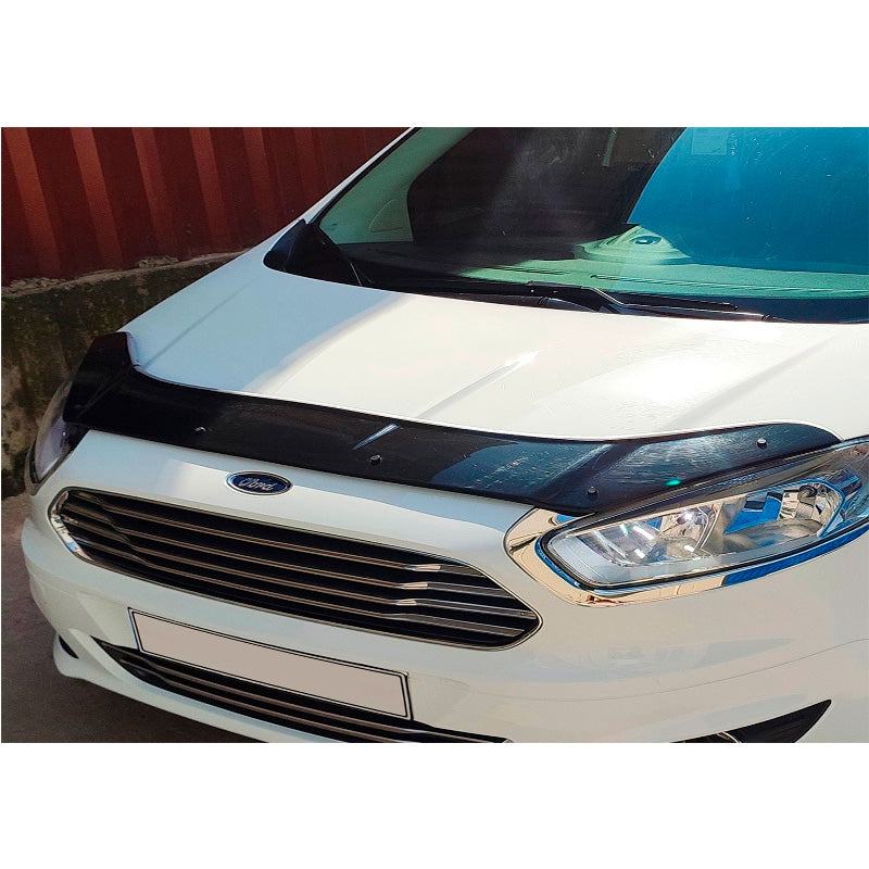 OneWay, Motorhjelmbeschermer, Glanzend zwart, Geschikt voor Ford Transit Courier 2014-2019