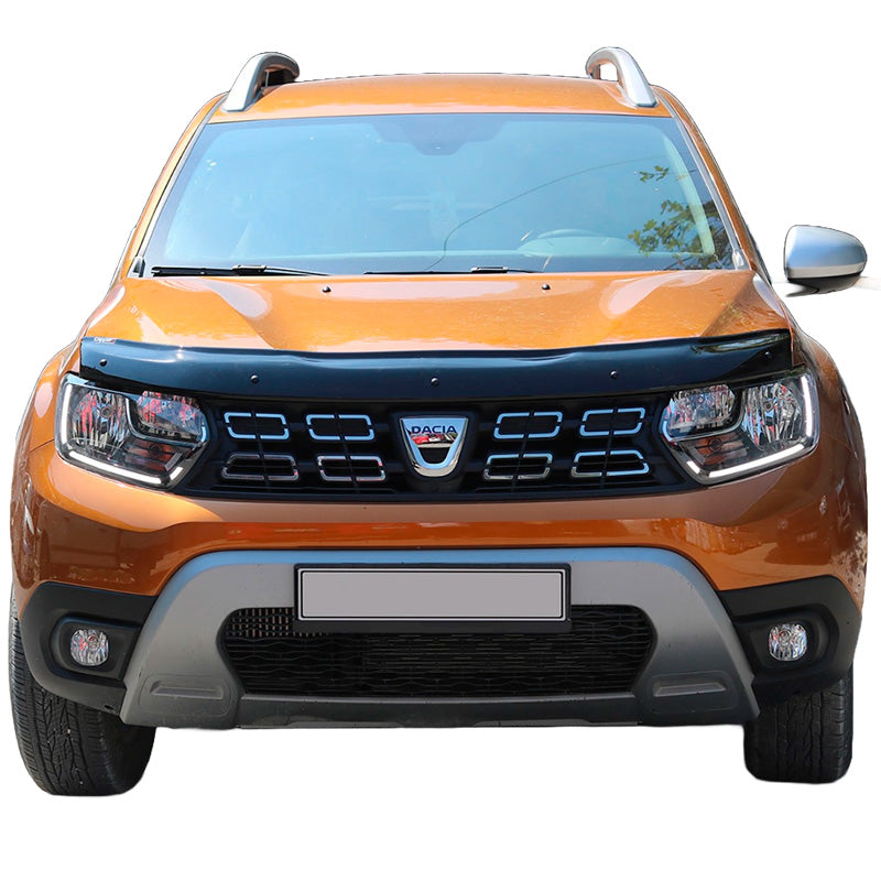OneWay, Protecteur de capot, noir brillant, convient à Dacia Duster II 2018-2024
