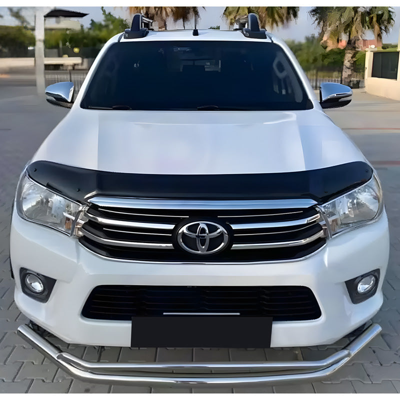 OneWay, Motorkapbeschermer, Glanzend zwart, Geschikt voor Toyota Hilux 8. generatie (2015-2020)