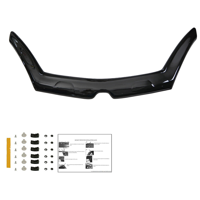 OneWay, Protection de capot, noir brillant, Compatible avec Renault Kangoo 2. génération Facelift (2014-2019)