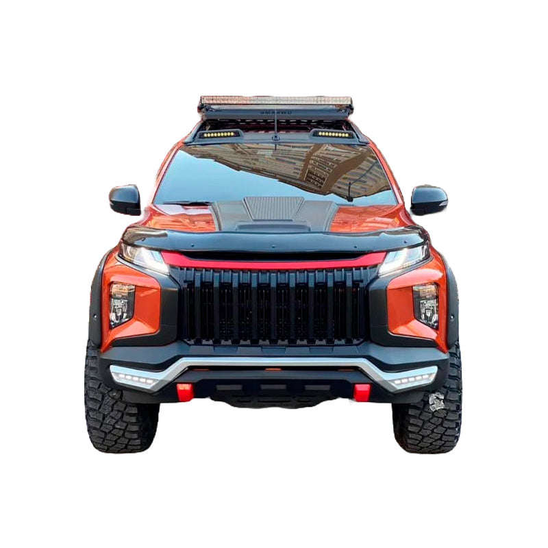 OneWay, Hood Protector, Glossy Black, Fits Mitsubishi L200 Triton 6 (2019-), 'Premium'