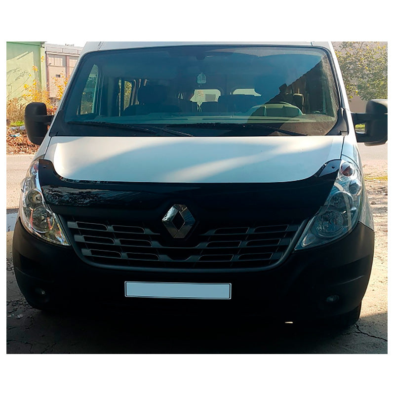 OneWay, Hood Protector, Glossy Black ABS, Fits Renault Master 3rd generation Facelift (2014-2018)