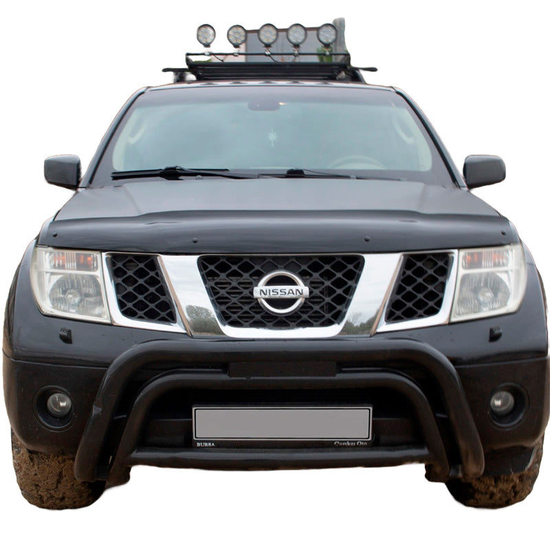 OneWay, Hood Protector, Glossy Black, Fits Nissan Navara D40 2005-2010