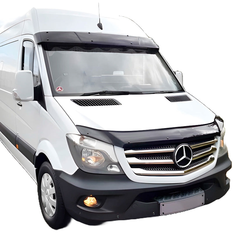 OneWay, Protection de capot, noir brillant, Compatible avec Mercedes Sprinter W906 Facelift (2014-2018)