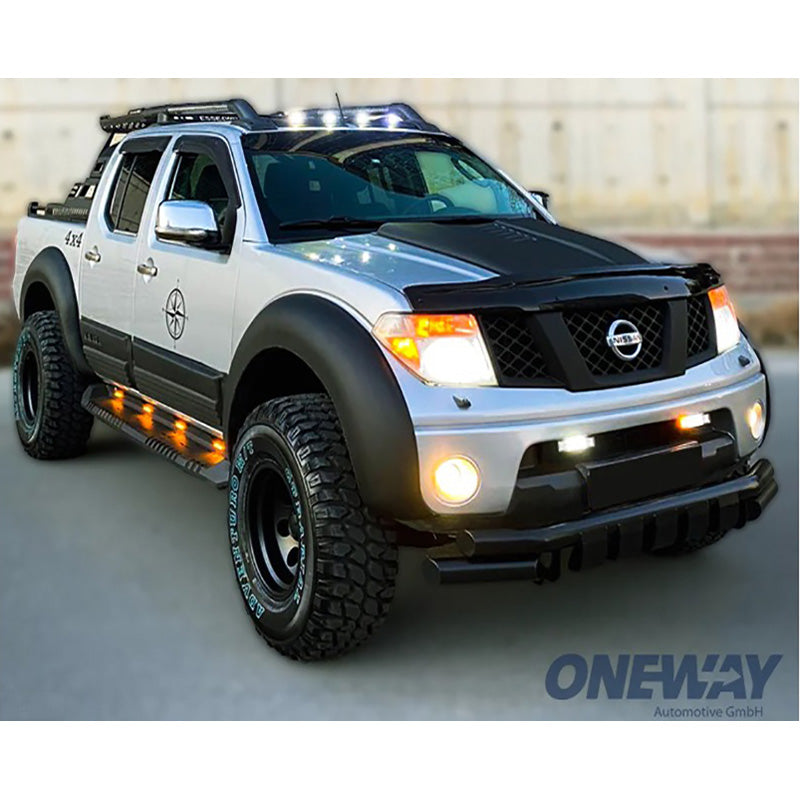 OneWay, Bonnet Scoop, Gloss Black, Fits Volkswagen Amarok MK1 (2010-2022) & Nissan Navara D40 (2005-2010)