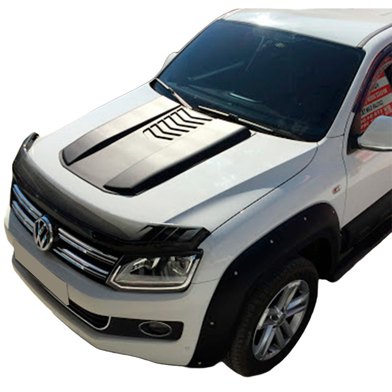 OneWay, Écope de capot, Noir mat, Compatible avec Volkswagen Amarok MK1 (2010-2022) & Nissan Navara D40 (2005-2010)