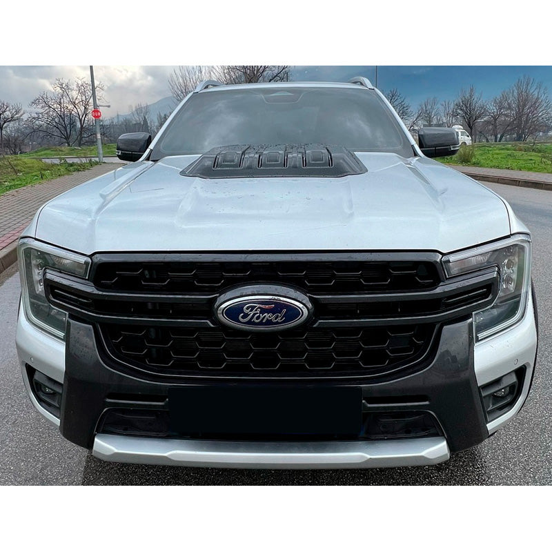OneWay, Écope de capot, Noir mat, Compatible avec Ford Ranger T9 2022-, "Design élégant"