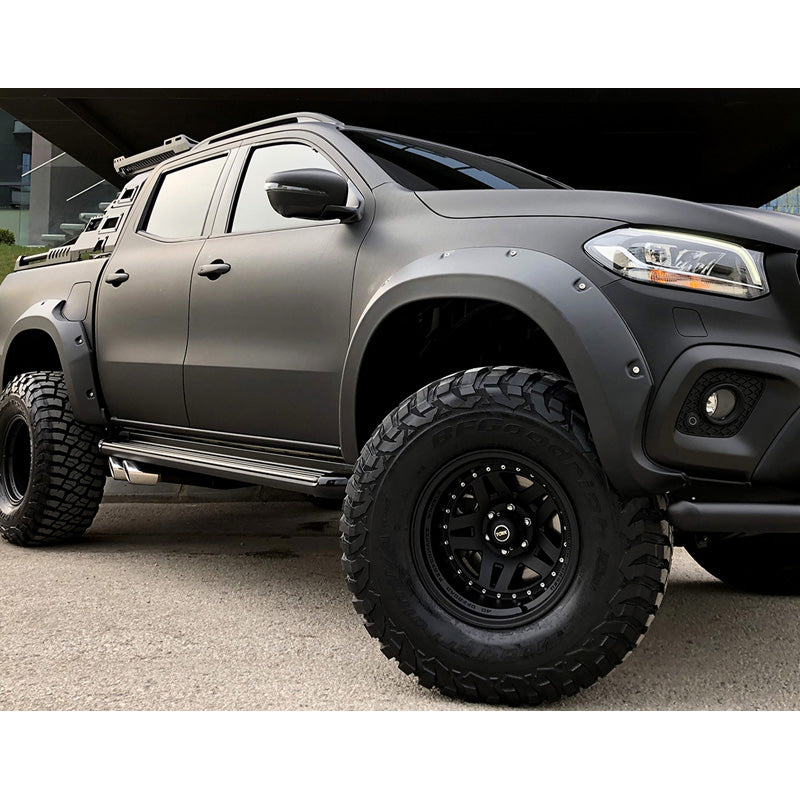 OneWay, Fender Flares set, Matte Black, Fits Mercedes X-Class W470 (2017-), 4 pieces