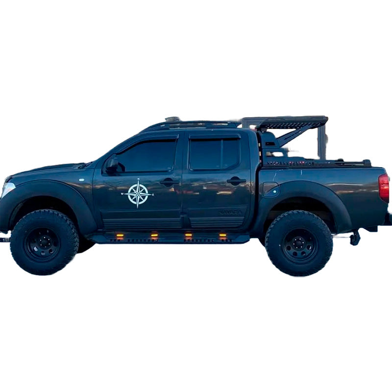 OneWay, Fender Flares set, Matte Black, Fits Nissan Navara D40 (2005-2010), 'Aggressive Design' – 4 pieces