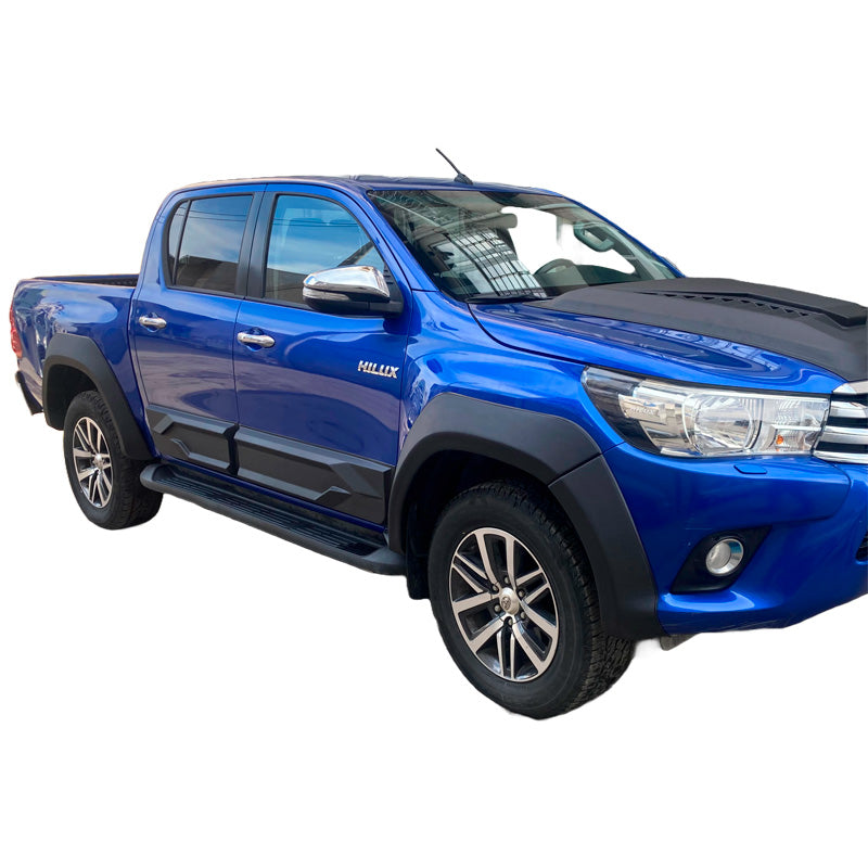 OneWay, kit d'élargisseurs d'ailes, noir mat, compatible avec Toyota Hilux 2015-2020, kit de 6 pièces