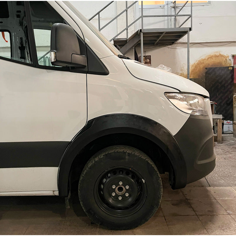 OneWay, Fender Flares set, Matte Black, Fits Mercedes Sprinter W907 (2018-), 4 pieces