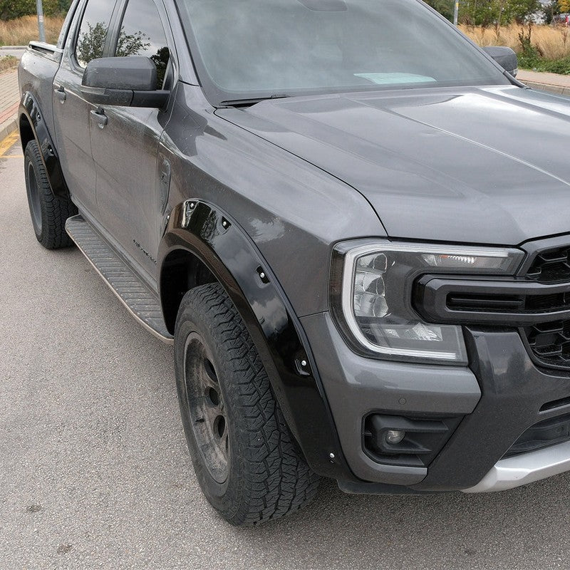 OneWay, élargisseurs d'ailes, Jumbo, noir brillant, compatible avec Ford Ranger T9 (2022-)
