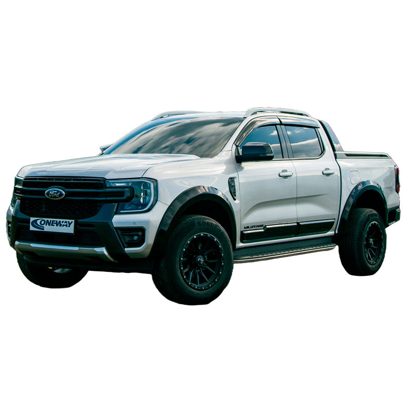 OneWay, spatbordverbreders, matzwart, geschikt voor Ford Ranger T9 2022-, 4-delige set