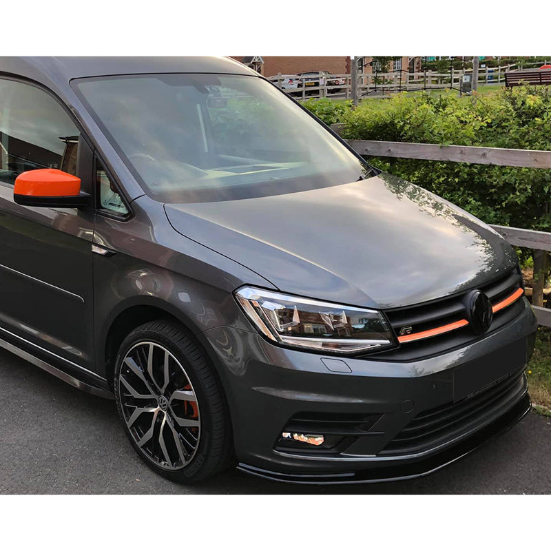 OneWay, frontspoiler, hoogglans zwart, past op Volkswagen Caddy MK4 2015-2020
