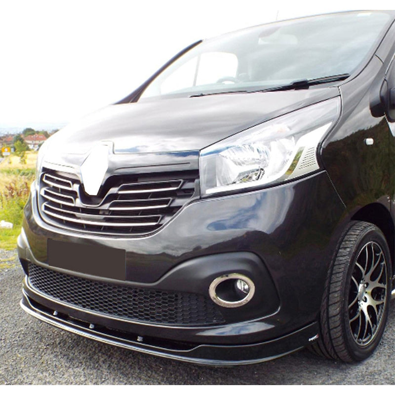 OneWay, frontspoiler, hoogglans zwart, past op Renault Trafic X82 (2014-2018)